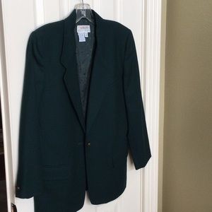 Single button green Talbot Jacket